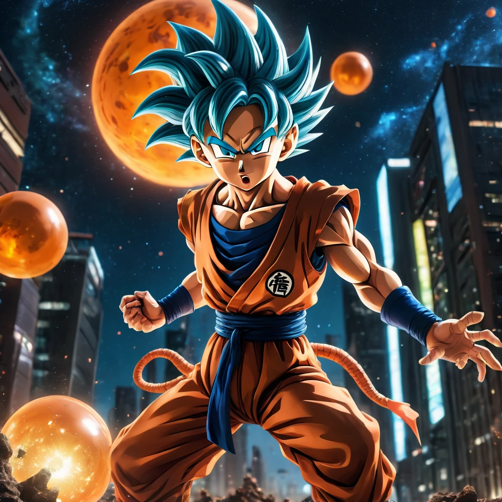 dragon ball goku flying through a city with a burst of light, anime style 4 k, badass anime 8 k, 4k highly detailed digital art, 8k stunning artwork, hd artwork, dragon ball concept art, anime art wallpaper 8 k, anime epic artwork, 4k detailed digital art, 4 k manga wallpaper, anime wallpaper 4 k, anime wallpaper 4k