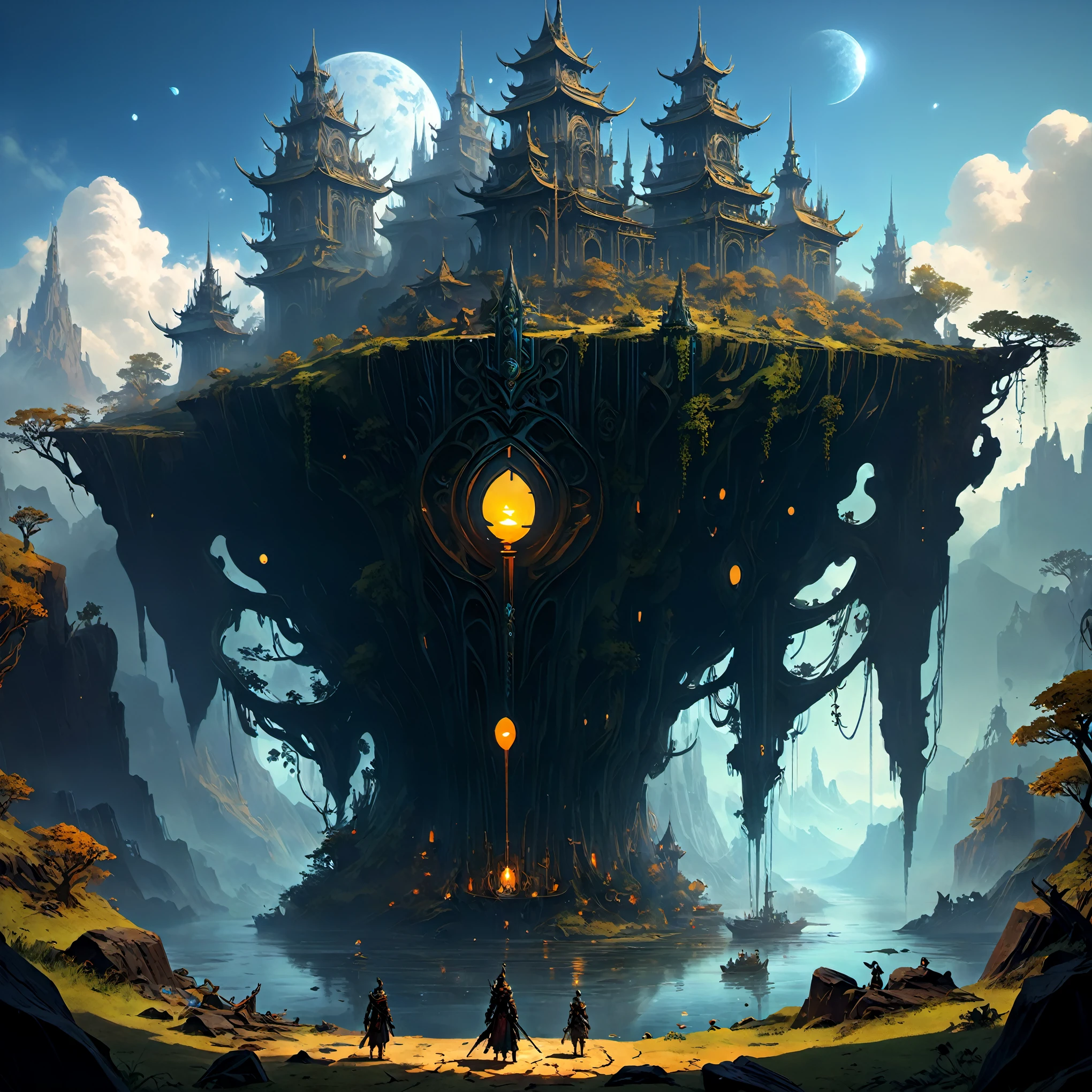 masterpiece, best quality, (extremely detailed CG unity 8k wallpaper), (best quality), (best illustration), (best shadow), absurdres, realistic lighting, (Abyss), beautiful detailed glow, art by PeterMohrBacher,