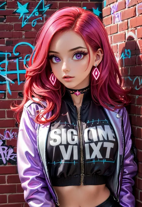 (masterpiece, best quality, 1girl, solo, intricate details, chromatic aberration), realistic,long hair, pink hair, red head orna...