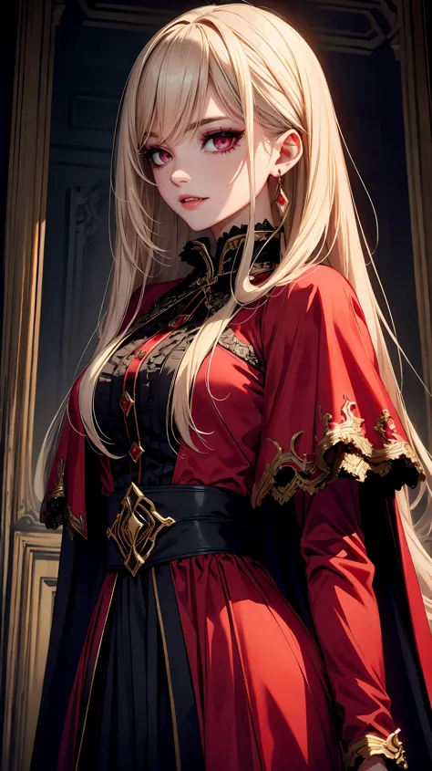 (highest quality、High resolution、masterpiece:1.2)、Super detailed、beautiful detailed eyes、blood red eyes、beautiful detailed lips、...