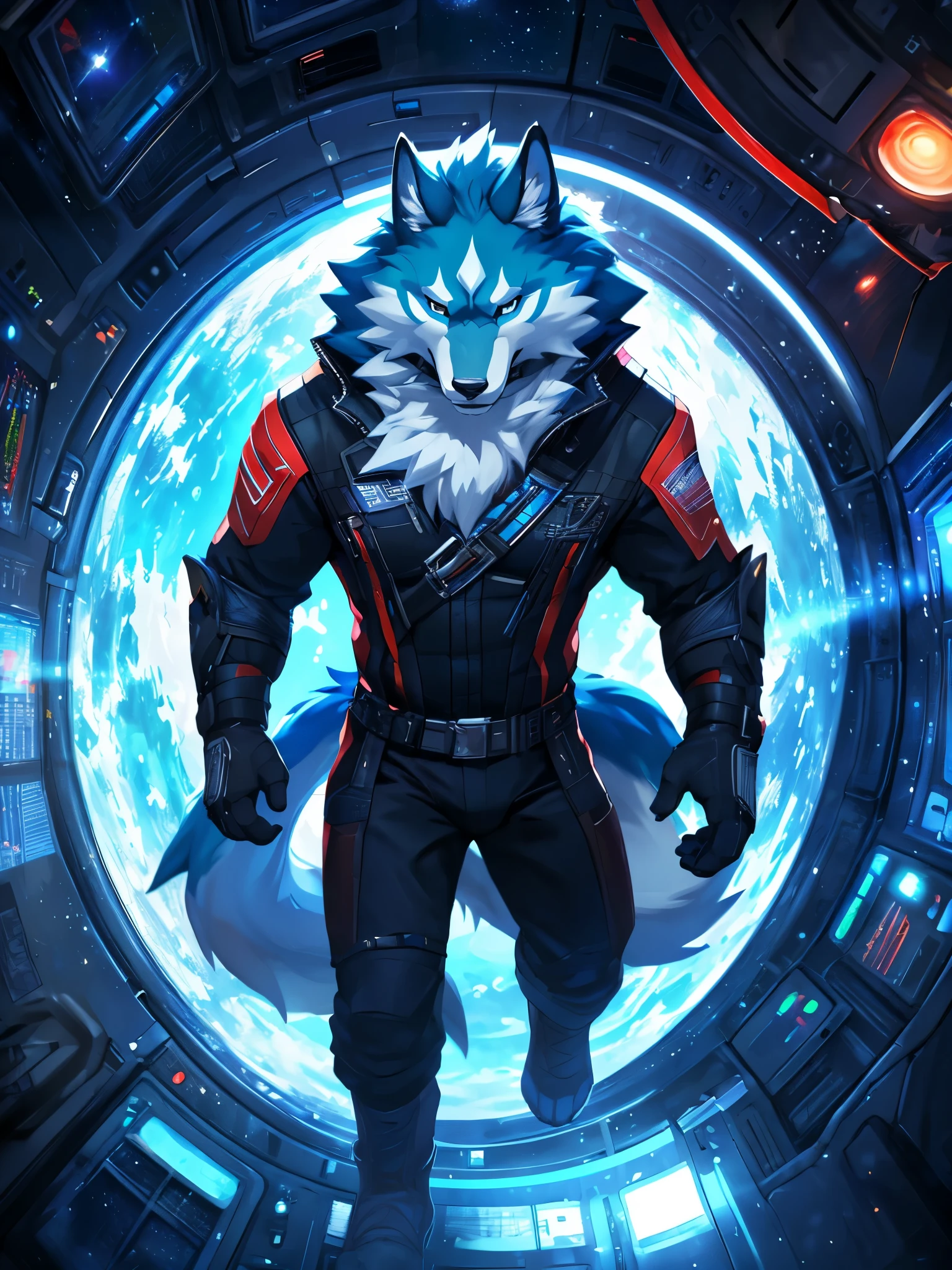 posted on e621, (by Chunie), male, Shirou Ogami anthro, solo, (Realistic eye details 1.2), anime character, arafed image of a man in a space station with a mask, pov furry art, anthro paw pov art, furry paw pov art, commission for high res, furry art!!!, very very beautiful furry art, furry art, on a space station, in a space station, fursona furry art commission, detailed fanart, fursona art, furry fantasy art, slim body, full body like, in a panoramic view, masterpiece, Abstract beauty, ultra detailed face, depth of field, motion blur, high details, high quality, award winning, HD, 16k, (best quality,4k,8k,highres,masterpiece:1.2),ultra-detailed,realistic:1.37,HDR,UHD,studio lighting,extreme detail description,professional,vivid colors,bokeh,lively atmosphere, natural lighting