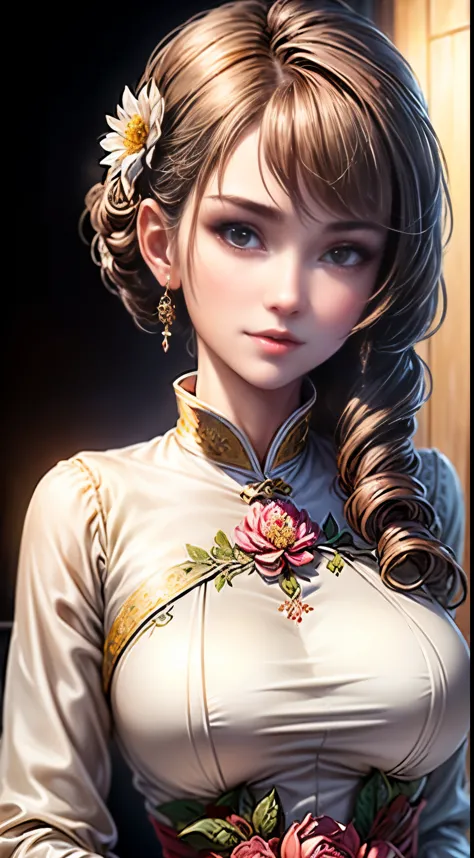 (best quality, masterpiece, extremely detailed cg, game cg:1.5), full bodyesbian,1 girl,an extremely delicate and beautiful girl...