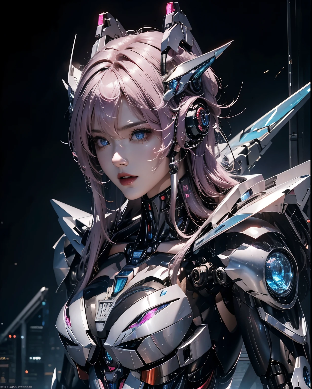  Super detailed, advanced details, high quality, 最high quality, High resolution, 1080p, hard disk, beautiful,(Arcee),beautifulサイボーグ女性,Mecha cyborg girl,battle mode,Mecha body girl, Woman warrior,front