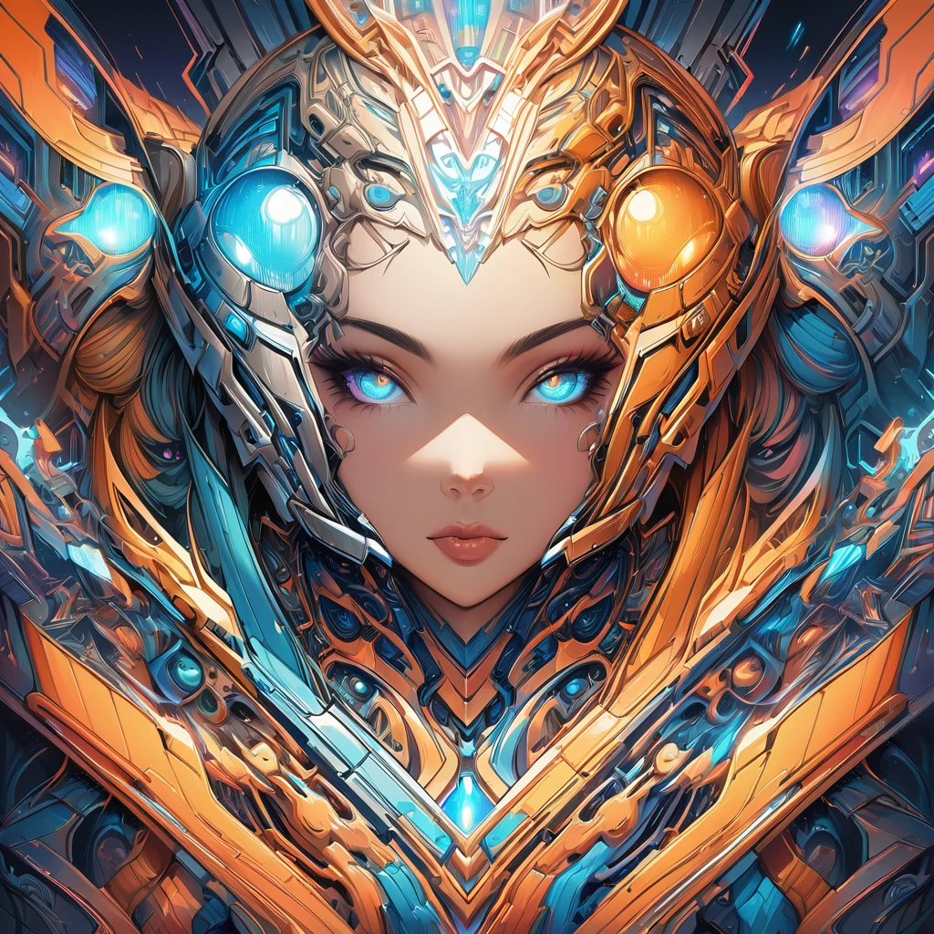 Symmetry, aesthetic, extremely detailed, symmetrical, Symmetry!! portrait of pitbull, sci-fi armour, tech wear, glowing lights!! sci-fi, intricate, elegant, highly detailed, digital painting, artstation, concept art, smooth, sharp focus, illustration, art by artgerm and greg rutkowski and alphonse mucha