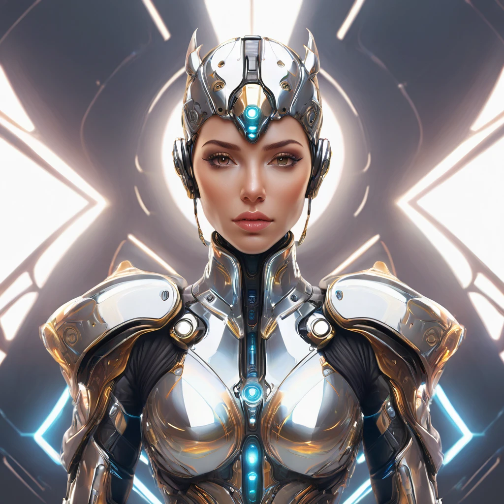 Symmetry, aesthetic, extremely detailed, symmetrical, Symmetry!! portrait of pitbull, sci-fi armour, tech wear, glowing lights!! sci-fi, intricate, elegant, highly detailed, digital painting, artstation, concept art, smooth, sharp focus, illustration, art by artgerm and greg rutkowski and alphonse mucha