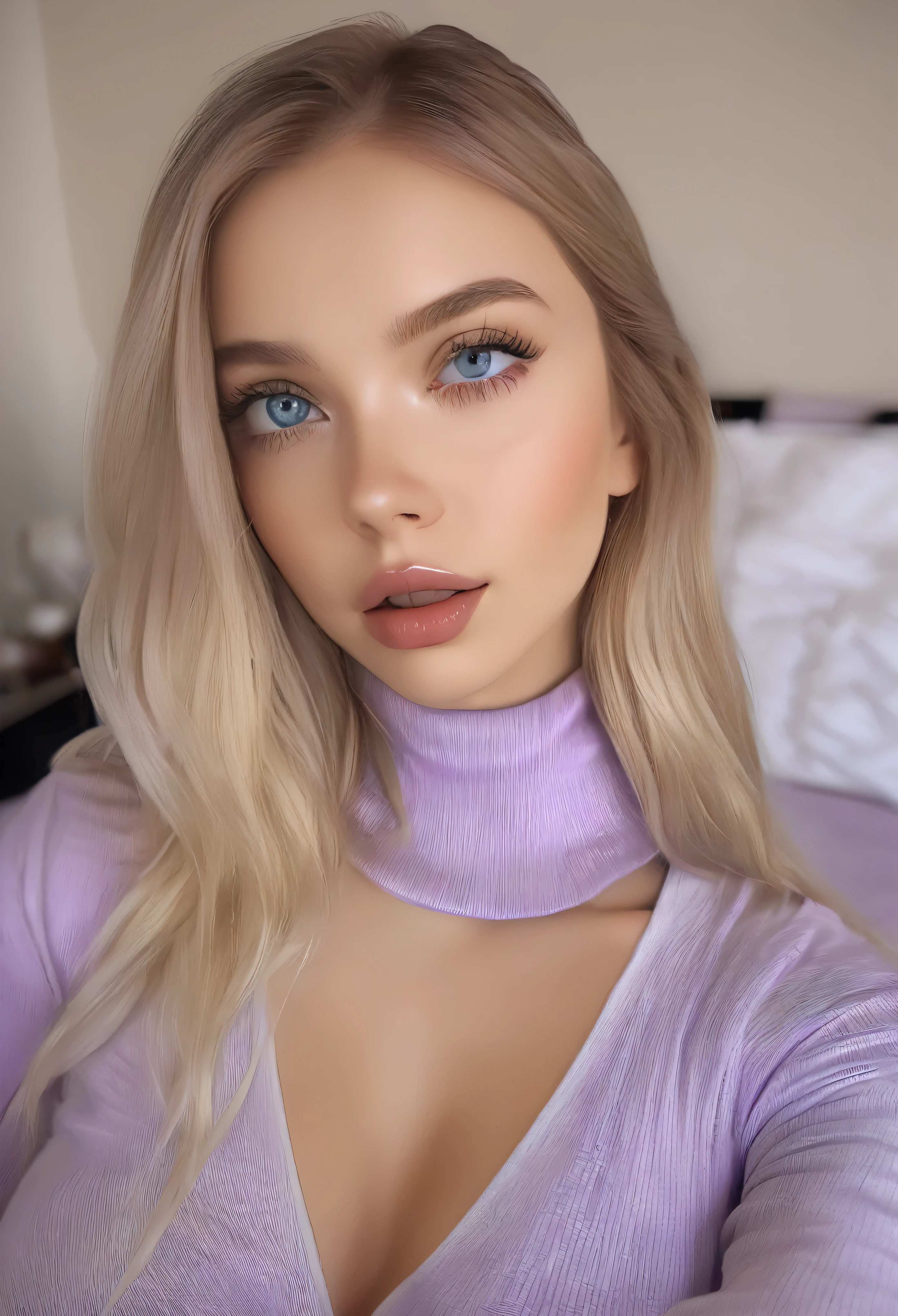 Arafed woman fully , sexy girl with blue eyes, ultra realistic - SeaArt AI