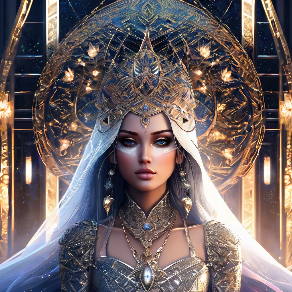 Symmetry, aesthetic, extremely detailed, symmetrical, Symmetry!! intense fanart of acotar protagonist as acotar protagonist, intricate, hyper detailed background, glowing lights!! highly detailed, digital painting, artstation, concept art, smooth, sharp focus, illustration, art by wlop, mars ravelo and greg rutkowski