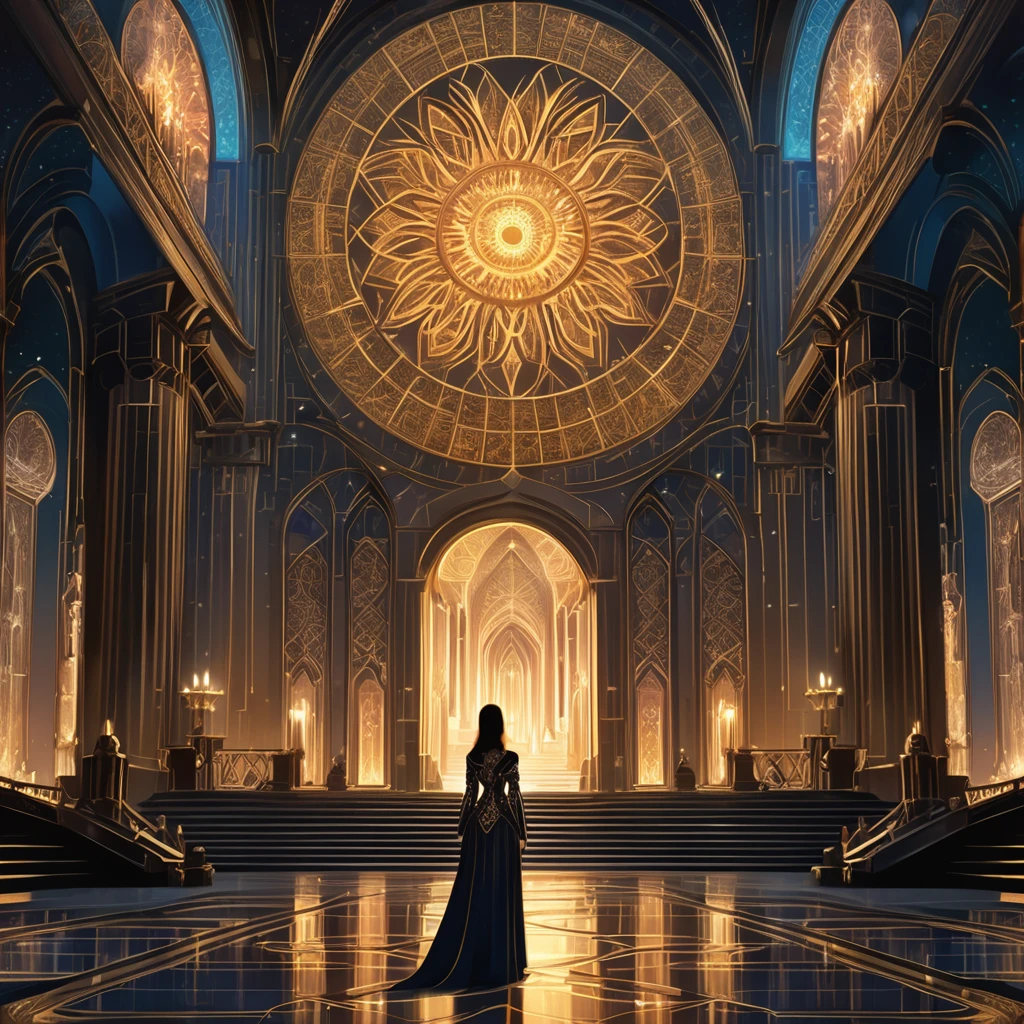 Symmetry, aesthetic, extremely detailed, symmetrical, Symmetry!! intense fanart of acotar protagonist as acotar protagonist, intricate, hyper detailed background, glowing lights!! highly detailed, digital painting, artstation, concept art, smooth, sharp focus, illustration, art by wlop, mars ravelo and greg rutkowski