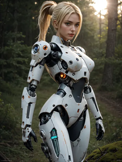 ((masterpiece, highest quality, Highest image quality, High resolution, photorealistic, Raw photo, 8K)), Abandoned robot soldier...
