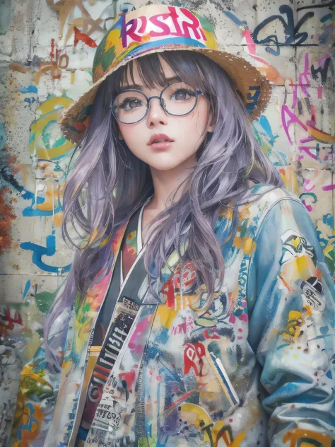 8k quality, watercolor painting, stylish design, (((the strongest beautiful girl of all time))), (((japanese))、akb48、clear, styl...