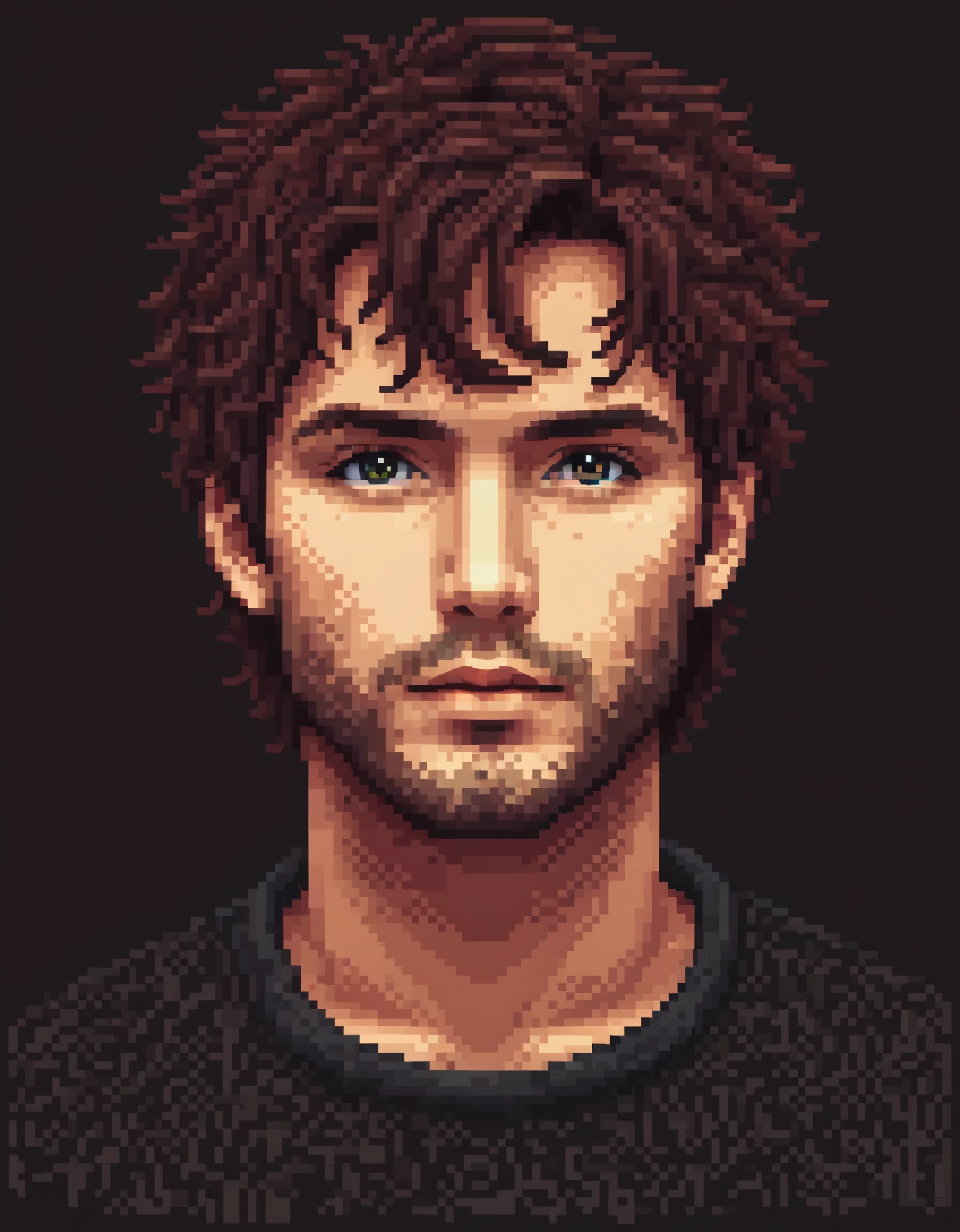 Fonte de pixels，no estilo de design de visualização de dados , Retrato， no estilo do design de camisetas , 