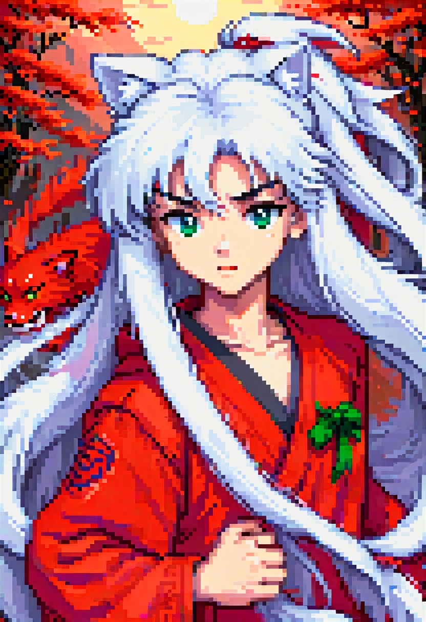 pixel art painting, "NARUTO", fantasy, (best quality, masterpiece, Representative work, official art, Professional, Ultra intricate detailed, 8k:1.3)