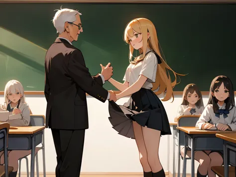 catholic school classroom old man teacher have pant , is the teacher is a man, in a catholic school room there is an old school ...