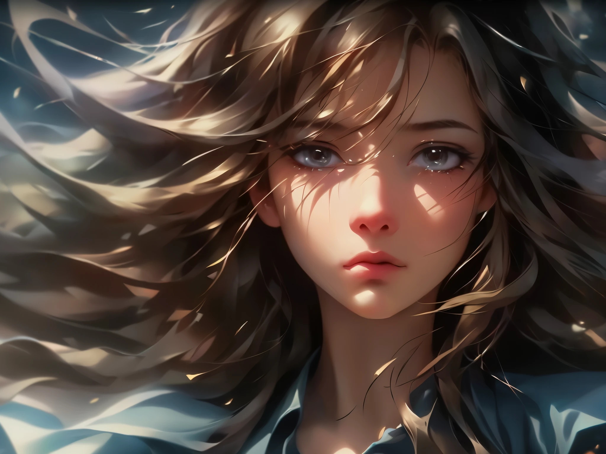 (best quality,4k,8k,highres,masterpiece:1.2),ultra-detailed,(realistic,photorealistic,photo-realistic:1.37),girl,crying,teardrops,expressive face,sad eyes,sorrowful expression,streaming tears,pale skin,emotional,delicate facial features,soft lighting,subtle shadows,artistic portrait,emotional turmoil,lush hair,wavy hairstyle,dark background,wistful gaze,deeply distressed,heartbreaking scene,loneliness,quiet atmosphere,gentle sorrow,artistic rendering,vibrant colors,visual narrative,medium:oil painting,detailed brushstrokes,subtle textures,graceful posture,heartfelt emotion,solitude,fragility of emotions,dramatic realism,poignant moment,beautiful sadness,emotional depth,varied tones,ethereal beauty