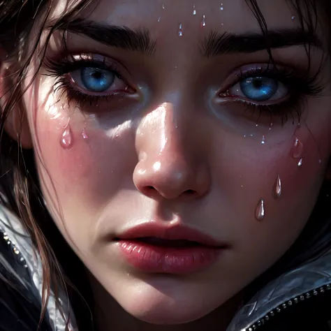 crying, aesthetic, extremely detailed, Crying eyes, Swynnarchild, dark fantasy, portrait, highly detailed, digital painting, con...