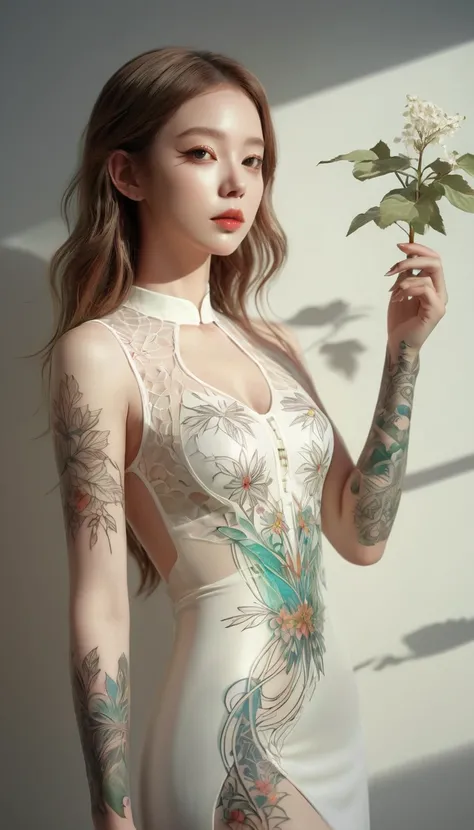  leaf tattoo - SeaArt Al - Free Al Art Generator