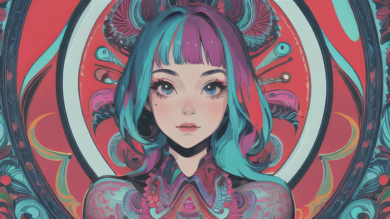 p4a psychedelic 1girl 