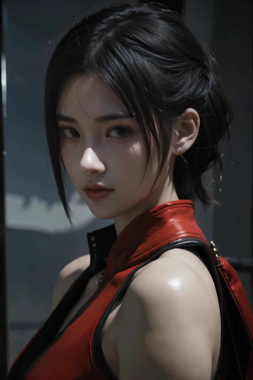 Masterpiece,Game art,The best picture quality,Highest resolution,8K,(Portrait:1.5),Unreal Engine 5 rendering works,(Digital Photography),
Girl,Beautiful pupil,(Gradual short hair is blue and red),Busty,(Big breasts),
(A female general in the ancient fantasy style),(Future combat dress combined with Chinese fantasy style clothing,Chinese style Han costume),Ribbon,Ancient magic patterns glow,Armor rich in detail,(Ancient fantasy),
Movie lights，Ray tracing，Game CG，((3D Unreal Engine))，OC rendering reflection pattern