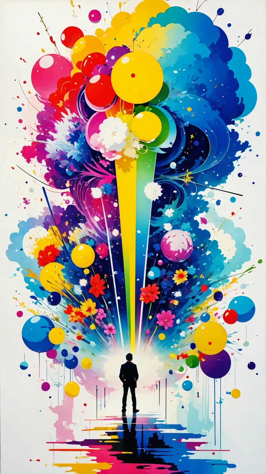 (masterpiece, best quality:1.2), Graffiti漫画，Graffiti, wall, full image, High resolution and high contrast,simple,knight，alone，Abstract surreal colors, popular geometric surrealism, rainbow colored dreams