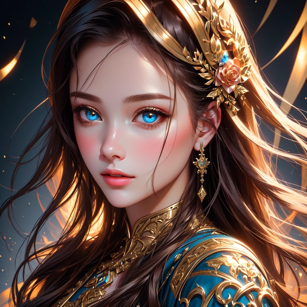 A girl with beautiful face and detailed features, such as detailed eyes and detailed lips, in a portrait. The artwork is of the best quality, with ultra-detailed rendering and a realistic touch. The focus is on the girl's face, highlighting the depth and intricacy of her eyes. The image depicts a perverse femme vibe, with the concept artists incorporating sharp focus and vivid colors to create a captivating piece. The studio lighting adds depth and dimension to the artwork, enhancing the overall composition. The background features bokeh effects, adding a touch of dreaminess to the portrait.