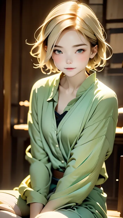 highest quality, (dramatic lighting:0.7), masterpiece, high angle shot, raw photo of (short pale hair:1.5、 16 year old female, l...