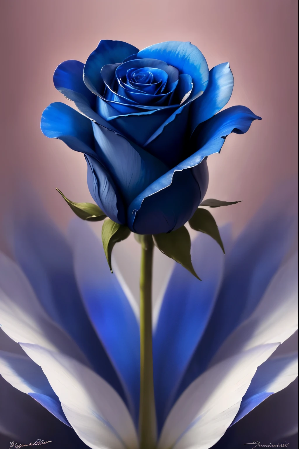 beauty of blue rose