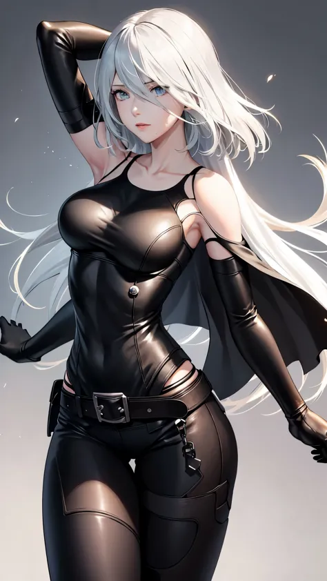 A2 is a slender and powerful female character。She is usually depicted as a young woman about 165 cm tall。She has short hair，The ...