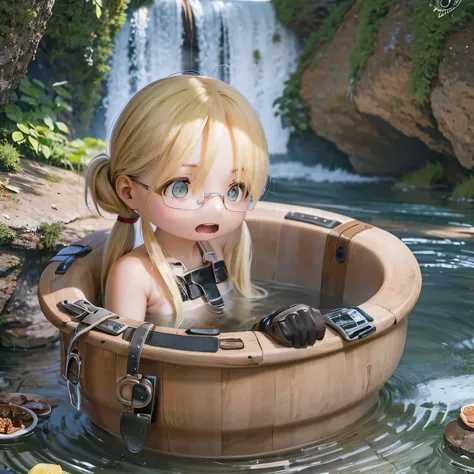 ,rico,made in abyss,black rim 
(((((nude)))))take (((((large open-air bath)))))