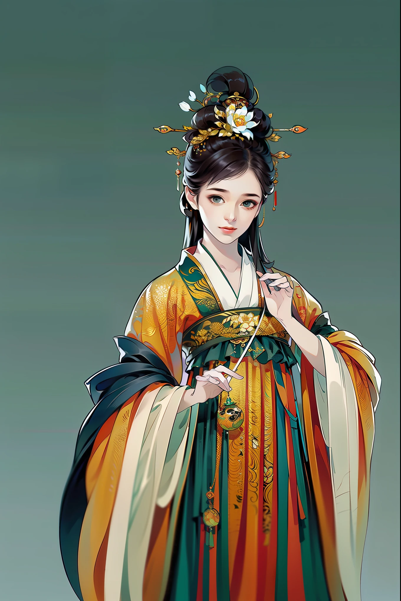 （masterpiece，super detailed，HD details，highly detailed art）1 girl，Half body，xianxia，monochrome，monotonous，elegant，Highly detailed character designs from East Asia，Game character costume design，simple，ultra high resolution, sharp focus, epic work, masterpiece, (Very detailed CG unified 8k wallpaper)，pretty face，beautiful eyes，HD details
