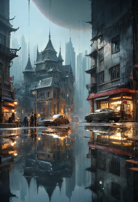 reflection art, by emmanuel shiu, (best quality, masterpiece, perfect composition, very aesthetic, ultra-detailed, intricate det...