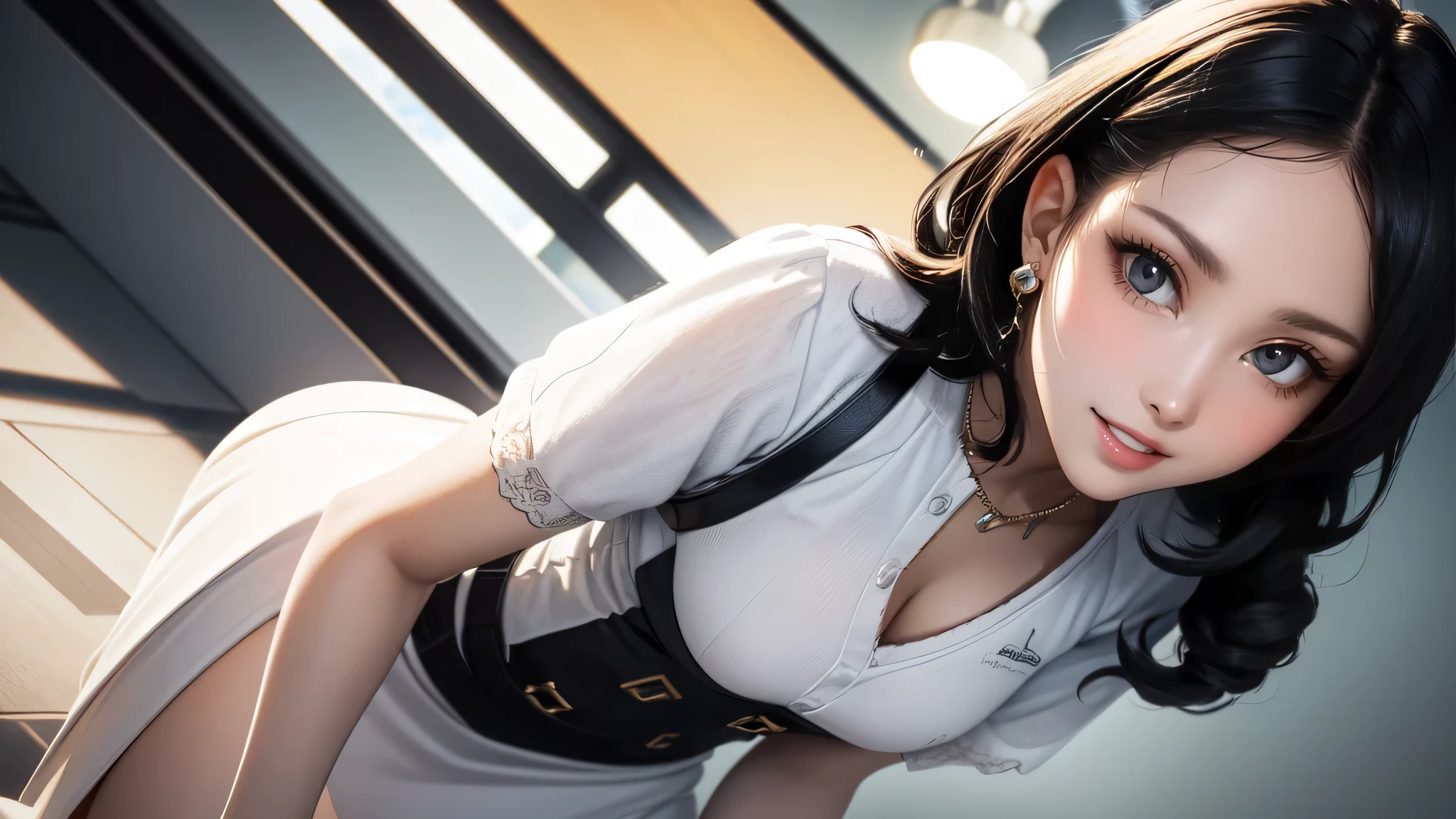 random office lady fashion,(Thin type),(big breasts),(random pose),(random hairstyle),(best image quality,(8K), Super realistic, 最high quality, high quality, High resolution, high qualityな質感, high detail, beautiful, Detailed, Highly detailed CG, Detailedテクスチャー, realistic facial expression, masterpiece, before, dynamic, bold)