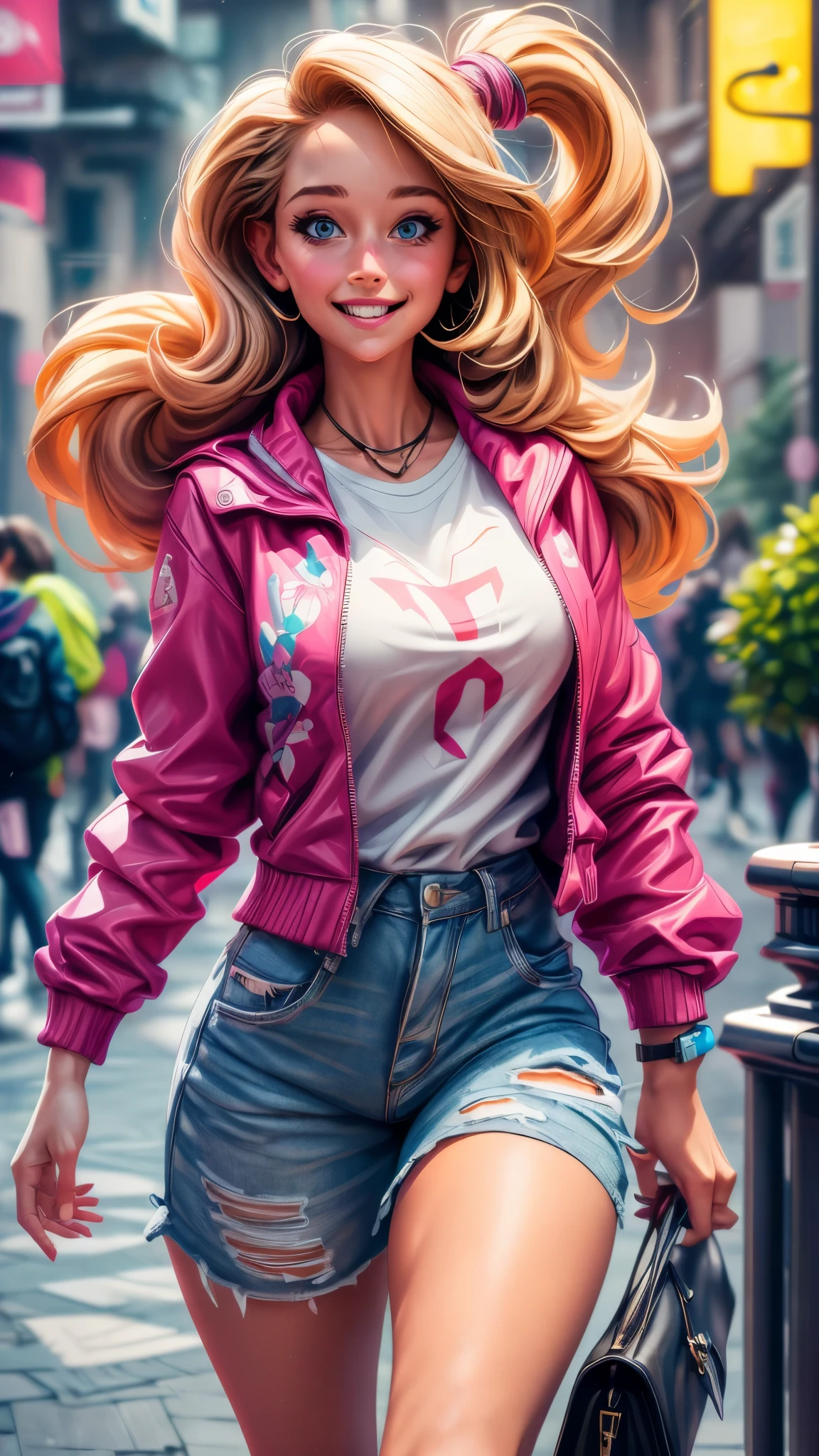 (best quality,4k,8k,highres,masterpiece:1.2),ultra-detailed, College Girl walking around college campus, strutting her stuff, Smiling and laughing, Flirting with the viewer, HDR, 8k, absurdres, cinestill 800, sharp focus, add_detail:3 (solo woman) LeeleeSobieski