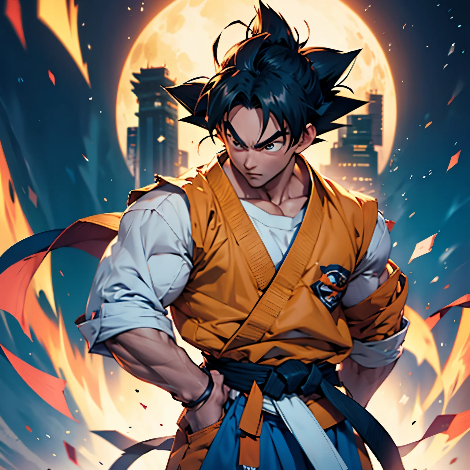 Goku, Jiu-jitsu, stance, us