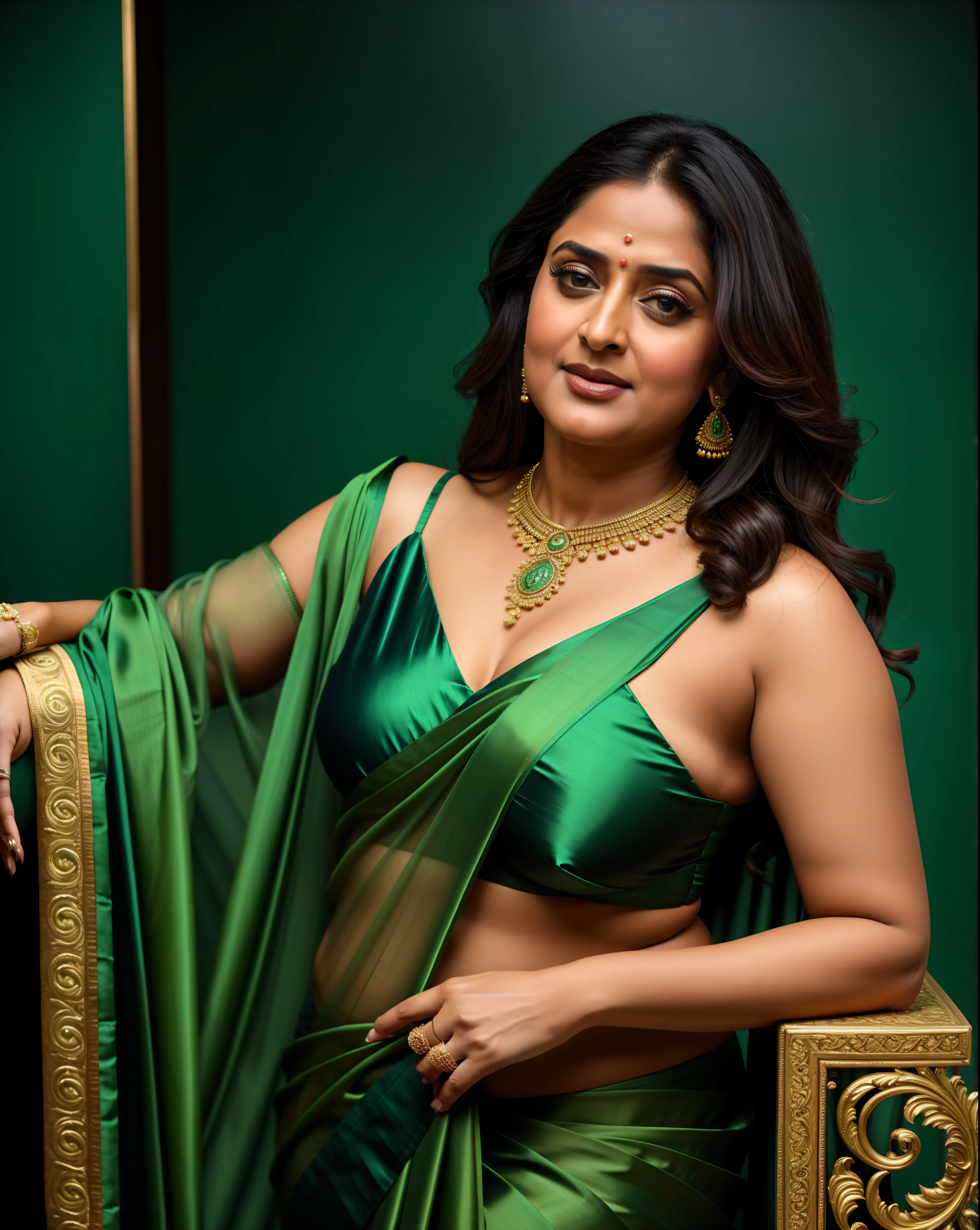 50yo mature MILF Anushka Shetty,((best quality)), ((masterpiece - SeaArt AI