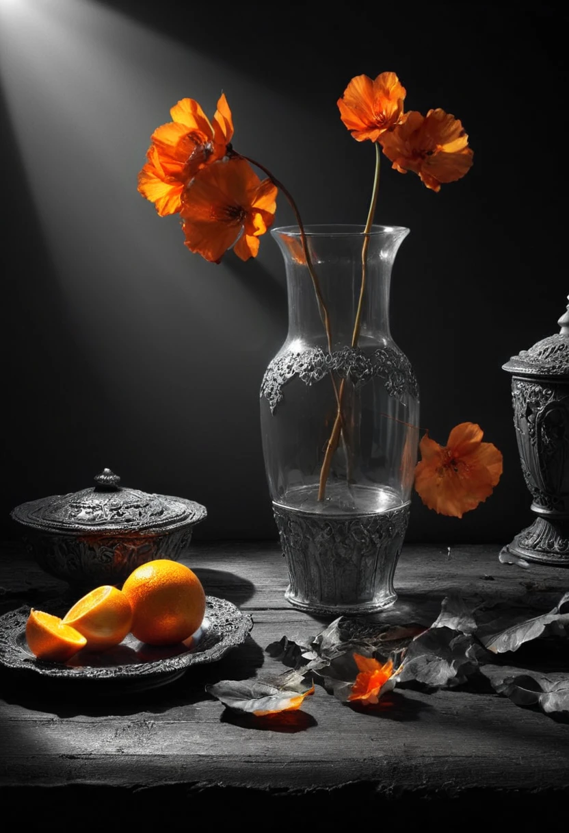 Capture the ethereal light and shadow in a stunning photograph with selective color details, revealing the hidden poetry of everyday objects, colored Luminous object, colored glowing, (best quality, masterpiece, perfect composition, very aesthetic, ultra-detailed, intricate details:1.3)