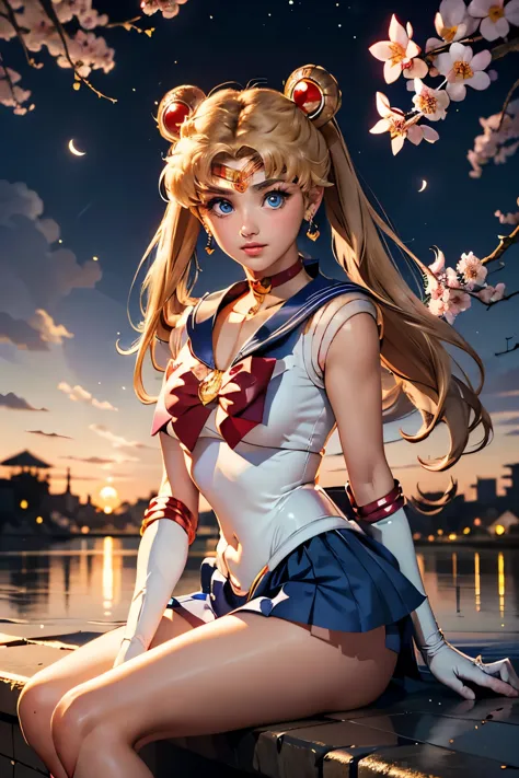 (masterpiece), best quality, expressive eyes, perfect face,((((sailor moon)))), usagi,1girl, bicycle, blonde hair, solo, blue ey...