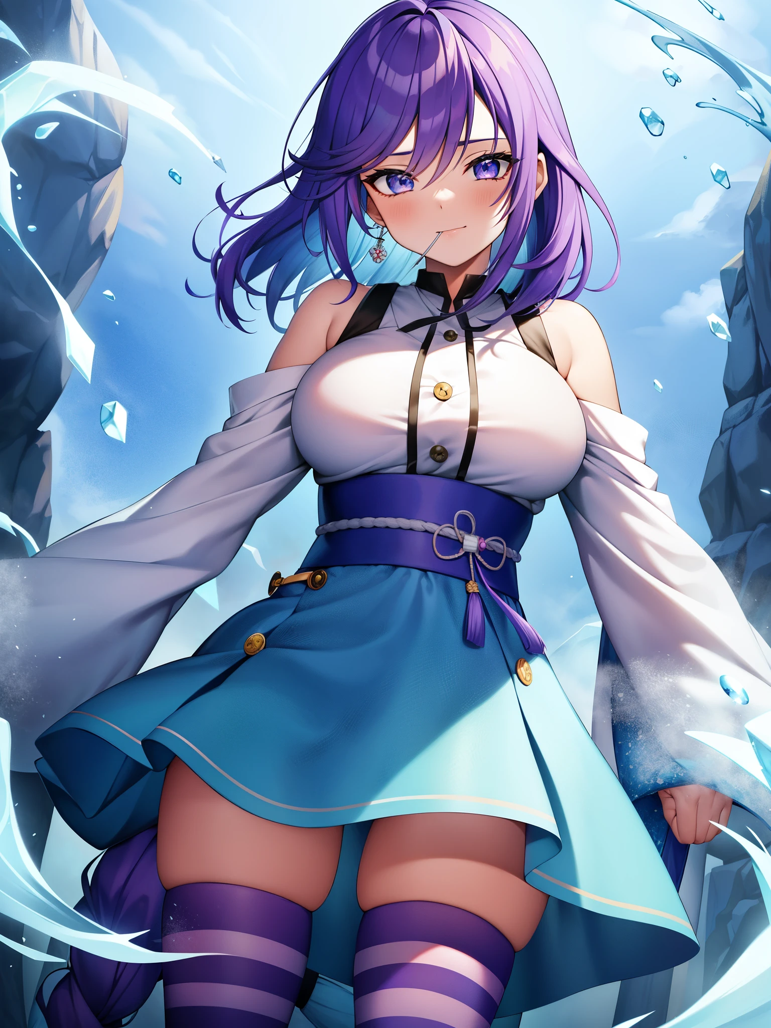 Rosario and Vampire、Yokai Gakuen、escuela de monstruos、aguanieve blanco como la nieve、Chica de nieve de pechos grandes、Chica de nieve de pechos grandes、Chica de nieve de pechos grandes、cabello purpura、cabello corto、Usar ropa tipo sudadera con capucha con los hombros expuestos、Una chica cuya marca registrada son los calcetines hasta la rodilla a rayas..。Generalmente inexpresivo y tiene una personalidad fría que no&#39;No me gusta llevarme bien con los demás..。Masticar caramelos。Sus manos se convirtieron en garras de hielo gigantes..、Puede congelar instantáneamente cualquier cosa que toque con sus garras..。También hay un aspecto parecido a Yandere..、Si lo pones en hielo, perforará las uñas.。En la batalla contra la tierra de los cuentos de hadas.、Junto con Kum, Arriesga su vida para salvar a Moka..。entonces, aprendió la naturaleza de Yuki-onna y las reglas de la aldea..、También puede atacar con cuchillas fabricadas al congelar la humedad bajo tierra o en el aire..、También puedes crear y manipular marionetas de hielo que se parecen a ti..。Técnica para disparar innumerables kunai de hielo.「cero ri/Granizo bala（Reiri Ryuhyodan）」experimentar。Siempre tengo dulces fríos caseros en la boca para mantenerme fresco..、ahora lo dice&#39;Un símbolo del tiempo pasado con amigos..。Combinando estilo japonés y punk、Hazme poner caramelos en la boca como un delincuente.、Un personaje creado a partir de las imágenes..。