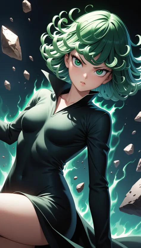 (masterpiece, best quality, very aesthetic, ultra detailed), intricate details,
1girl, tatsumaki, one-punch man, black clothes, ...