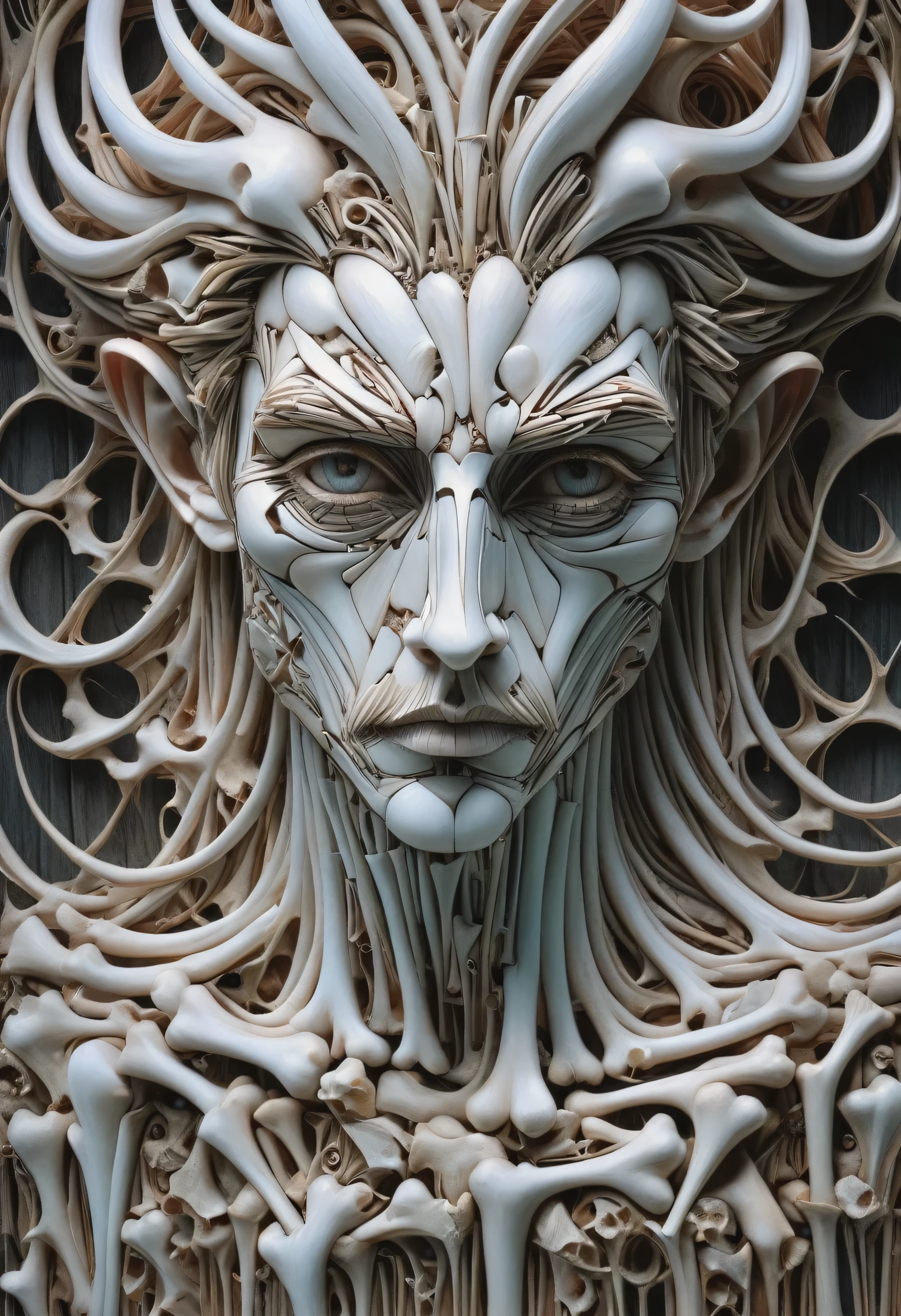 Retrato de corpo inteiro de um holograma fantasmagórico, homem bonito e jovem, Criaturas etéreas inspiradas em Brian Froud com um toque de Cheong-ah Hwang&#39;As técnicas intrincadas da arte em papel e o charme evocador de Brian M Viveros.., enfocando detalhes faciais, incluindo pupilas extremamente detalhadas, transmitindo pele macia,