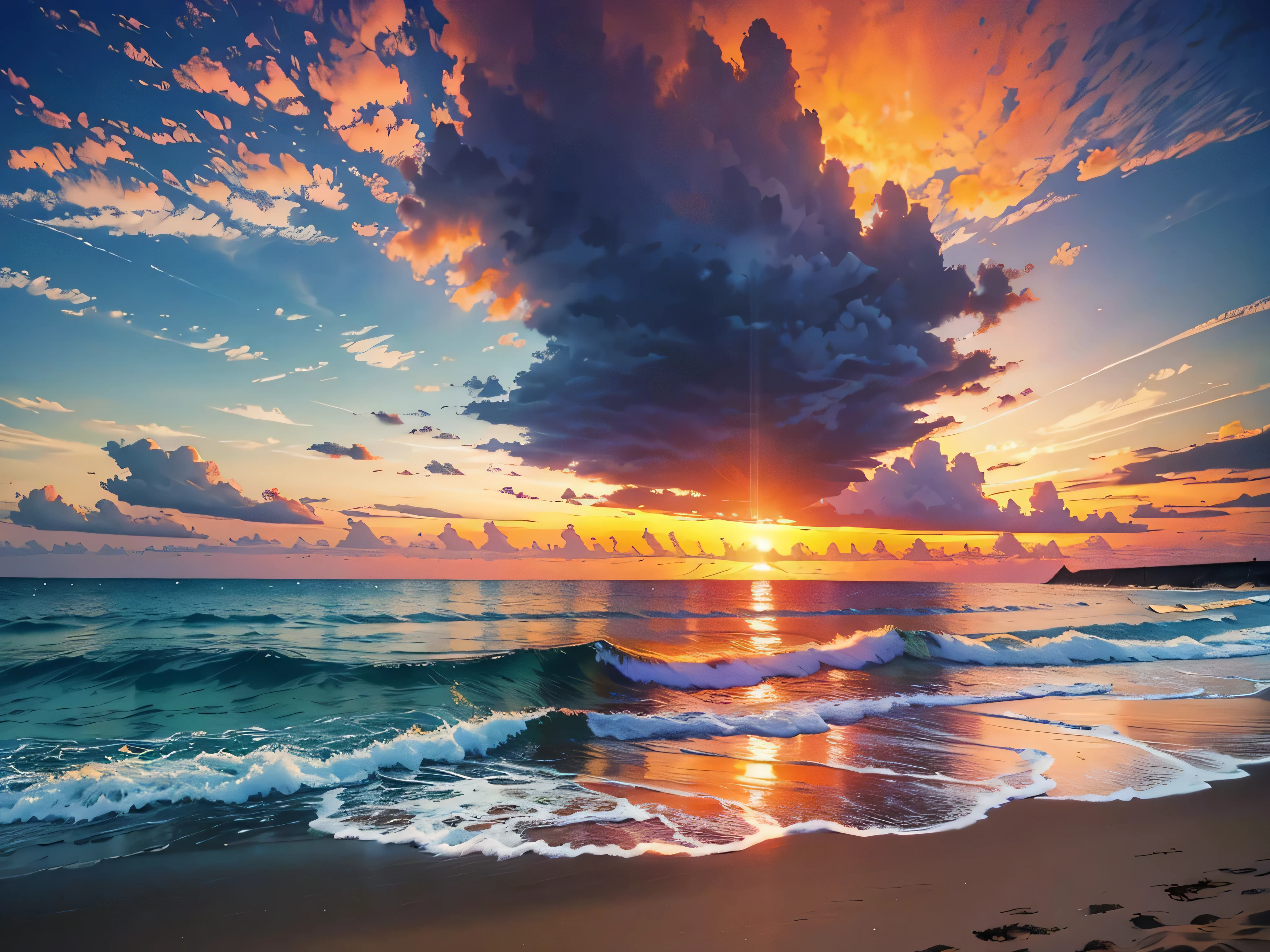 sunset on the beach with a large picture, stunning large format photograph, large scale photo, large format photograph, acrylic canvas, photo 4 k, photo 4k, full color photograph, sunset photo, poster colour on canvas, large format picture, 4 k photo, 4k photo, sunrise, sun set, 4 k!!!, sunset at the beach