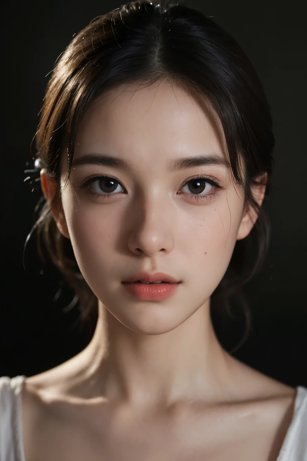 best quality, face focus, soft light, 
ultra high res, (photo realistic:1.4), RAW photo, 
1 Japanese girl , solo, cute, 

(pupil, lights in the eyes), 
detailed beautiful face, 
(high resolution detail of human skin texture), 
(portrait), 
long neck,
indoor, 
soft portrait shot 8 k, 
portrait shot 8 k, 
highly detailed vfx portrait, 
rendered in corona, 
cinematic headshot portrait, 
high-quality 4k portrait, 
high quality portrait, 
cinematic realistic portrait, 
portrait. 8 k high definition