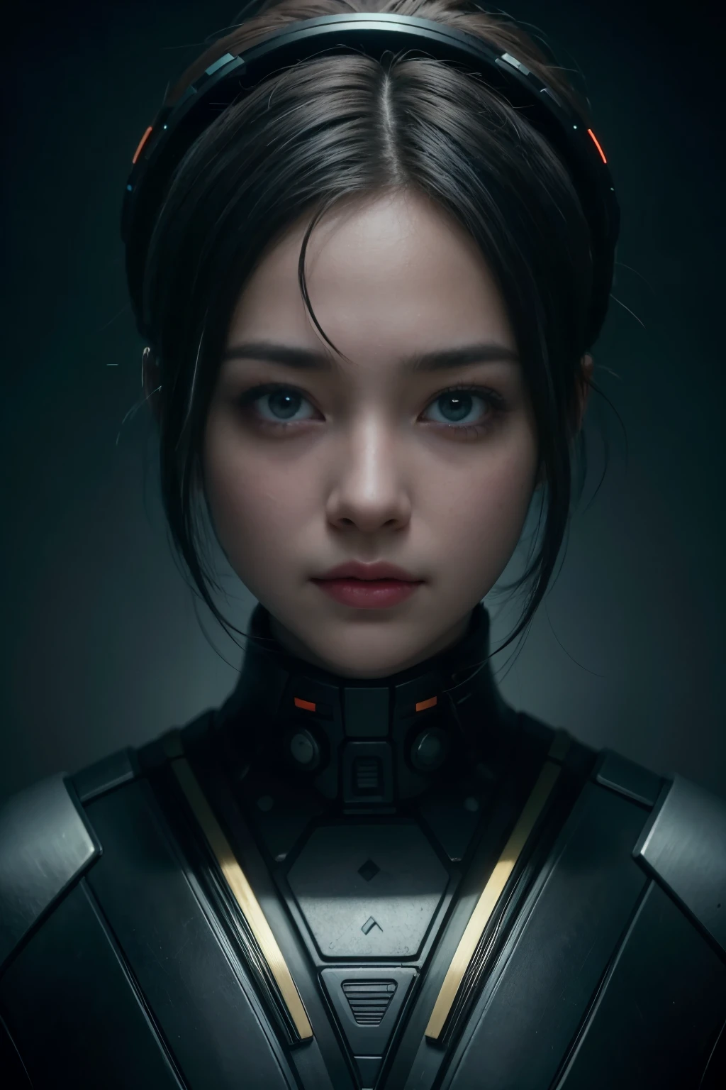 (high quality), (masterpiece), (detailed), 8K, Hyper-realistic portrayal of a futuristic (1girl1.2), Japanese character in an electronic circuit-inspired environment. Meticulous details capture the seamless blend of tradition and innovation in this visually stunning composition. Trending on Artstation.