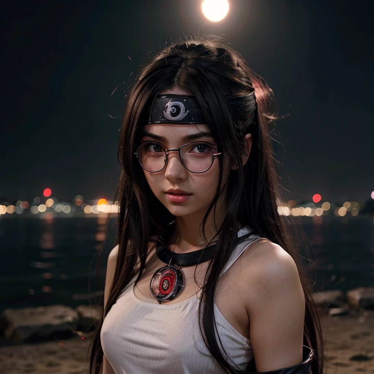 أنيمي girl with glasses and long hair, أنيمي visual of a cute girl, أنيمي style. 8 ك, pin on أنيمي, أنيمي vibes, أنيمي style 4 k, أنيمي moe artstyle, أنيمي aesthetic, أنيمي girl desktop background, أنيمي visuals, أنيمي girl with real hair, ethereal أنيمي, أنيمي girl with long hair, beautiful أنيمي portrait , أنيمي , ناروتو, ناروتو أنيمي, الشارينقان background, وقت الليل, مظلم , الشارينقان , wearing ناروتو headband  