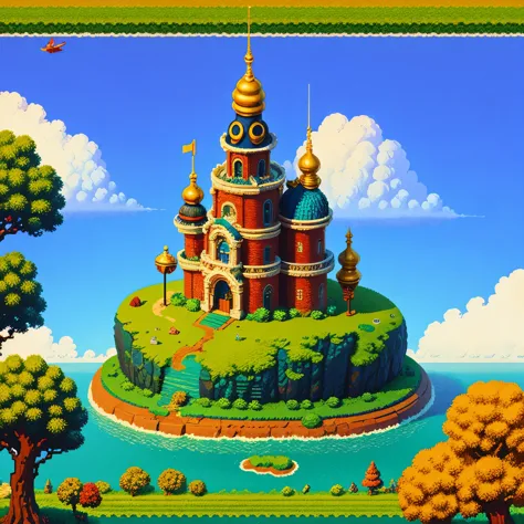 pixel art,1, masterpiece, best quality,in the sky,cloud