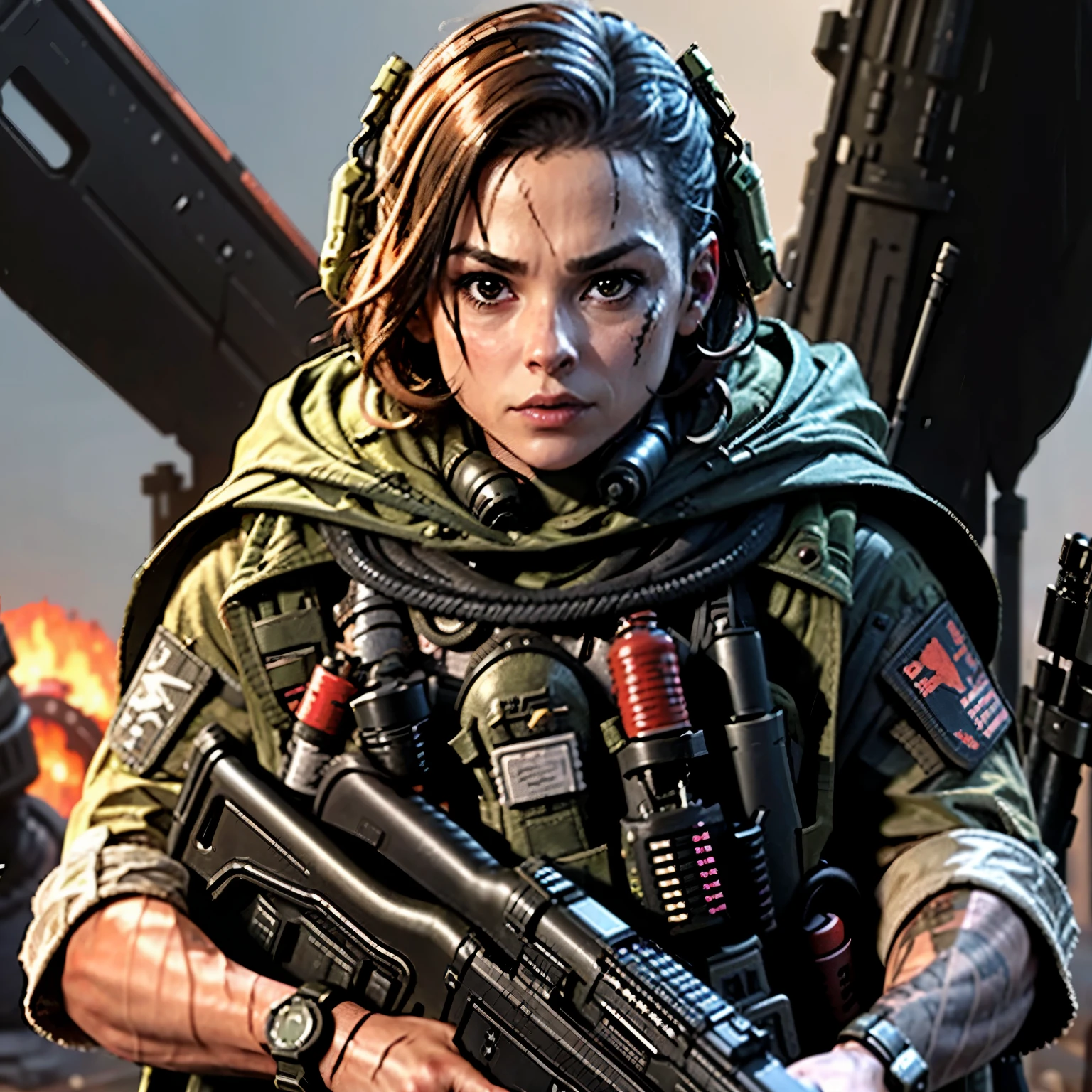 Charaktername in Call of Duty namens Izzy:

Izzy, eine kühne und feurige Figur im Call of Duty-Universum, trotzt dem typischen militärischen Trope mit ihrer einzigartigen Persönlichkeit. Bewaffnet mit einem Sturmgewehr und einem scharfen Verstand, Dieser zähe Charakter ist bereit für jede Mission. Ihre kurze, stacheliges Haar steht im Kontrast zu ihrer ruhigen und konzentrierten Art, macht sie zu einer unvergesslichen Präsenz auf dem Schlachtfeld. Trotz der intensiven Situationen, denen sie gegenübersteht, Izzy behält einen kühlen Kopf, verläßt sich auf ihre strategische Kompetenz, um ihre Feinde auszumanövrieren. Mit Entschlossenheit im Herzen und Feuer im Geist, Sie ist ein Gewinn für jedes Team.