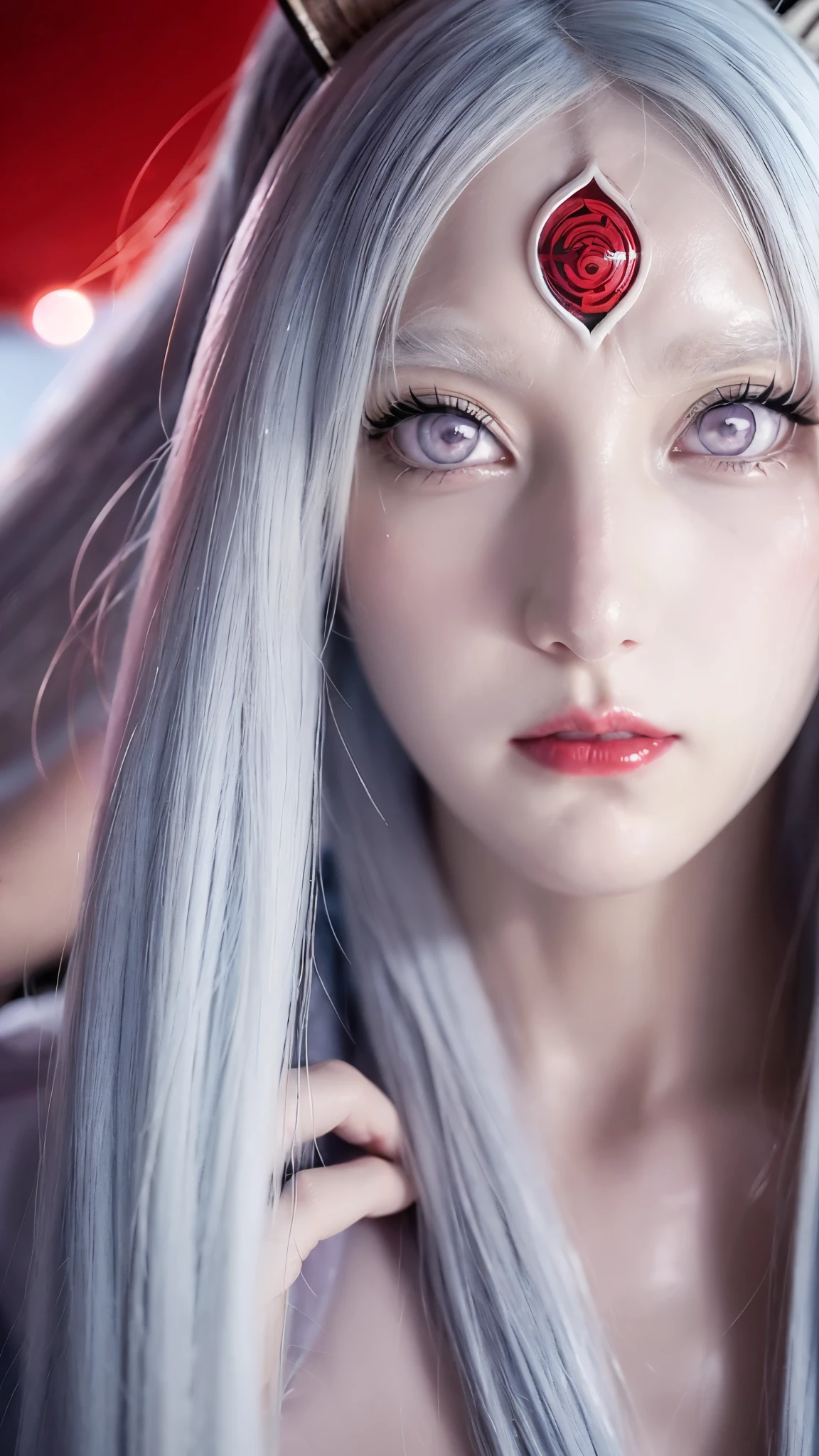 A close up of a woman with long hair wearing a crown - SeaArt AI