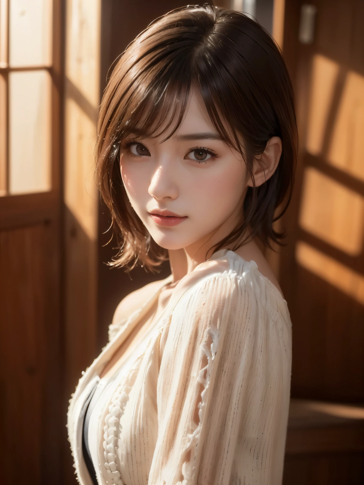 (((Chica De Pelo Medio:1.3, alone))), Mujer japonesa muy linda y hermosa., (sexy model), vestimenta profesional, (Hace 22 años: 1.1), (desde abajo:1.3), (Ángulo bajo:1.3), (disparo en el suelo:1.3), ((niña en la cima:1.5)), (parte posterior del brazo、fitdelia、entre las piernas:1.3), (Atractiva pose aleatoria:1.3), (cuarto de ducha de vidrio:1.3), romper ja, (cola de caballo con pompón:1.3), (pelo fino negro brillante:1.2), cabeza pequeña, Ojos café oscuro, ojos bonitos, ojos de princesa, golpes, pelo entre los ojos, cabello corto:1.3, Kirby, abdominales, Perfect abdominales, (pechos medianos a grandes:1.5, pechos caídos:1.5, senos desproporcionados:1.5), (cintura delgada: 1.15, abdominales:0.95), (hermosa chica detallada: 1.4), Labios partidos, labios rojos, Cara de maquillaje completo, (piel brillante), ((Cuerpo femenino perfecto)), (imagen de la parte superior del cuerpo:1.3), anatomía perfecta, proporciones perfectas, (Los rostros de las actrices coreanas más bellas:1.3, Cara de actriz japonesa muy linda y hermosa.:1.3, encantadora sonrisa ligera, feliz, break, (hombros descubiertos, Mi pecho se siente apretado, mostrar espectador, (Vestido elegante con hombros descubiertos y atención al detalle.:1.3), ropa fina, break, (fondo de cuarto de ducha simple:1.2, yo tomo una ducha, botella de jabón), (fondo oscuro), (Iluminación suave en el estudio.: 1.3), (luz falsa: 1.3), (iluminar desde el fondo: 1.3), break, (Realista, Realista: 1.37), (mesa, de la máxima calidad: 1.2), (ultra alta resolución: 1.2), (foto en bruto: 1.2), (enfoque nítido: 1.3), (Enfoque facial: 1.2), (Fondo de pantalla 8k integrado CG ultra detallado: 1.2), (Piel hermosa: 1.2), (piel pálida: 1.3), (very enfoque nítido: 1.5), (Ultra enfoque nítido: 1.5), (Cara hermosa y hermosa: 1.3), (非常にantecedentes detallados, antecedentes detallados: 1.3), hyper-Realista photos, imagen muy clara, Imagen hiper detallada,(((vasos cuadrados pequeños)))、((Piel grasosa:1.2))