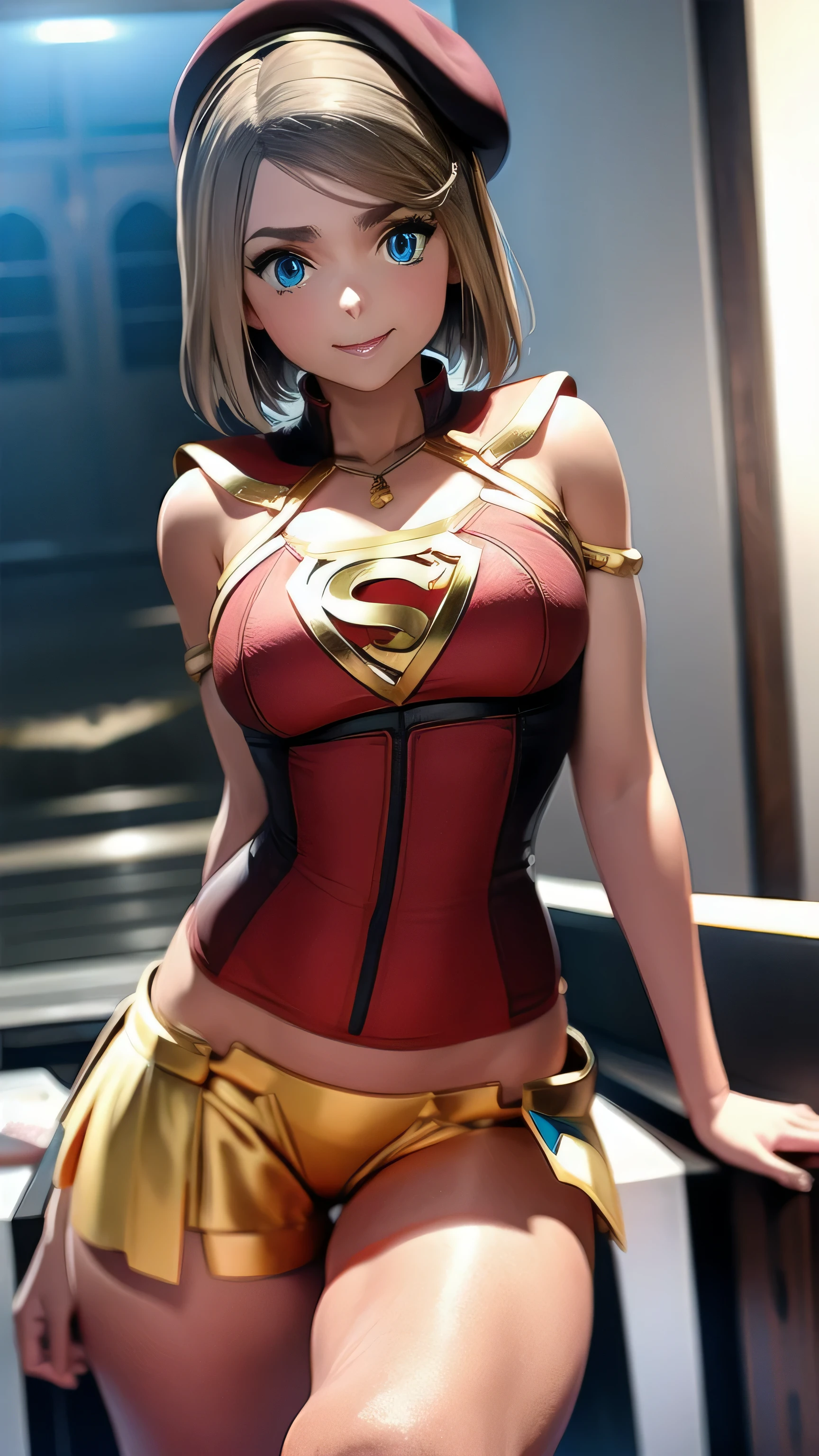 1 chica, Ryza, AtelierRyza, Atuendo de Supergirl, boina