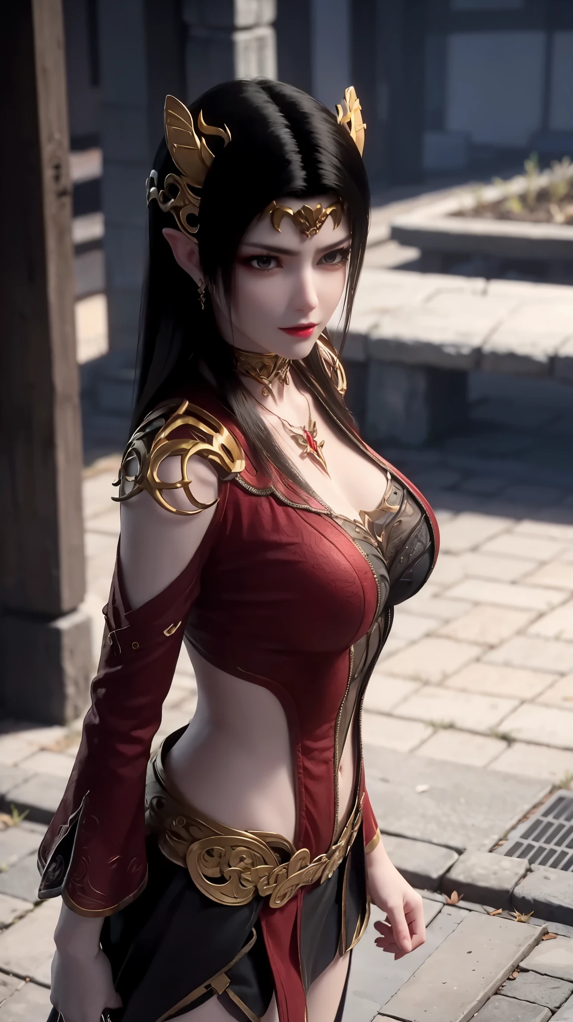 Walnut,vampire,assassin,charming,Mature,Sexy,thin,Qi bangs,long hair,Antenna bangs,double tail,高double tail,Bangs cover one eye,frightened,angry,Smile,blush,red nose,drunk,eyes straight,exquisite eyes,red lips,perfect face,Cross your arms across your chest,暗Black皮肤,dynamic poses,fighting stance,near,school swimsuit,damaged clothing,Cloak,leather skirt,Black,,Spandex gloss,Laser reflective material,Detail background,气泡angry,bubble blush,heart-shaped,notes,Q version,official art,lifelike,movie angle,Dynamic angle,Horizontal viewing angle,depth of field,movie lighting,colorful,PBR rendering+UE pull,32k,High resolution,high quality,beautiful wallpaper,