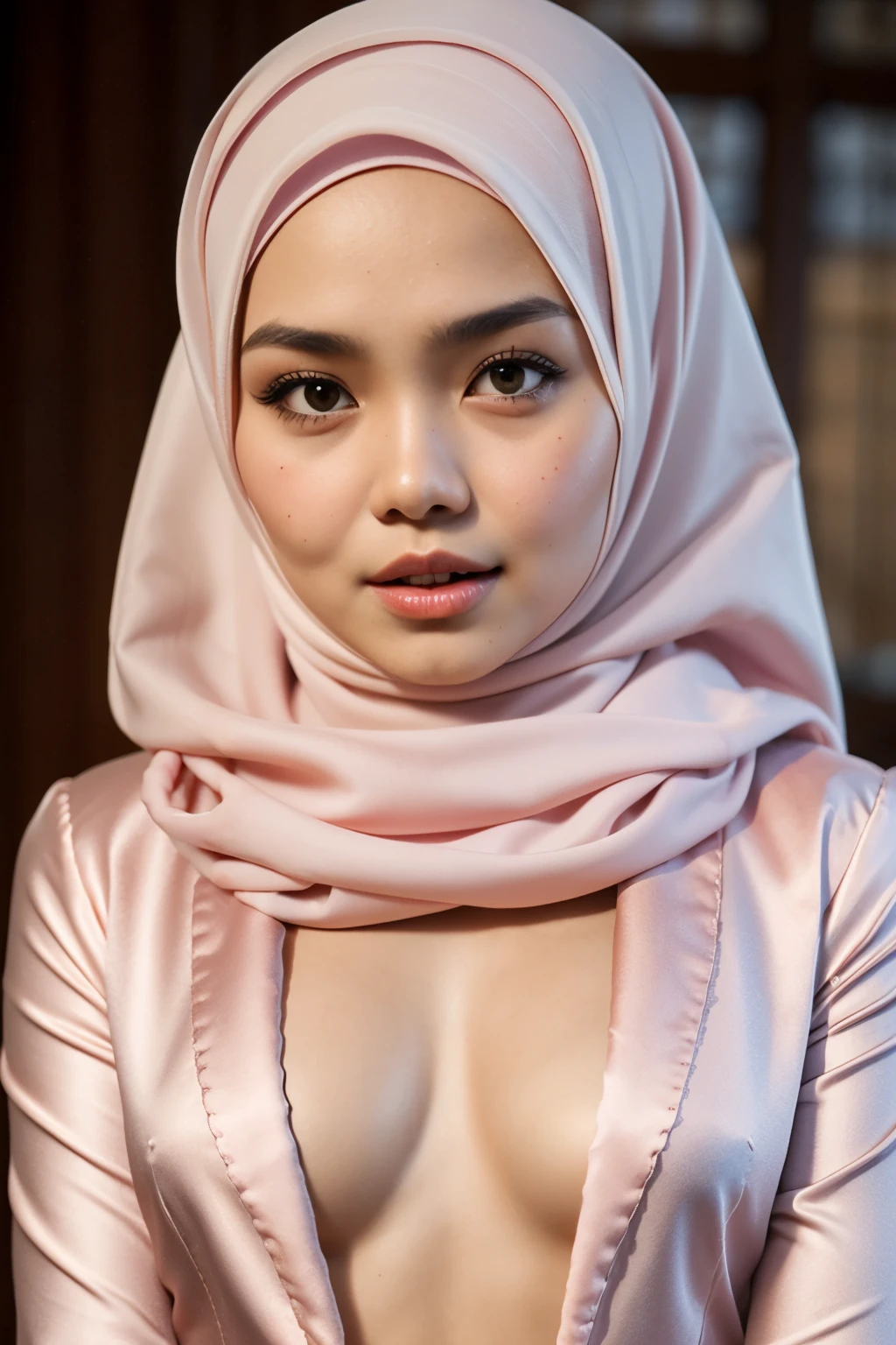 ((Flat Chest)), Naked, Angry pose, Angry face, (((HIJAB MALAY GIRL))), masutepiece, High quality, UHD 45K, Realistic face, Realistic skin feeling , A Japanese Lady, 8 years old, , Very cute and baby-like face, (((FLAT CHEST))), (MATRIX WORLD), ((look In front  at the camera and SADNESS)), ((())), (((CUTE GIRL))), ((RED PASTEL LIPS)), ((SATIN LACE)), ((CHUBBY)), ((UNDRESS)). Brown, Flat Chest, Wearing G-String. Sitting